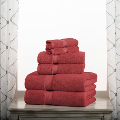 Superior Egyptian Cotton Pile Heavyweight 6-Piece Towel Set