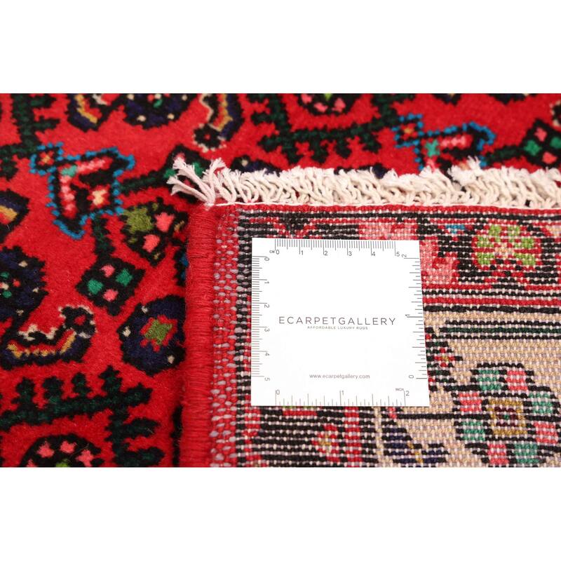 ECARPETGALLERY Hand-knotted Andelz Red Wool Rug - 3'5 x 5'2