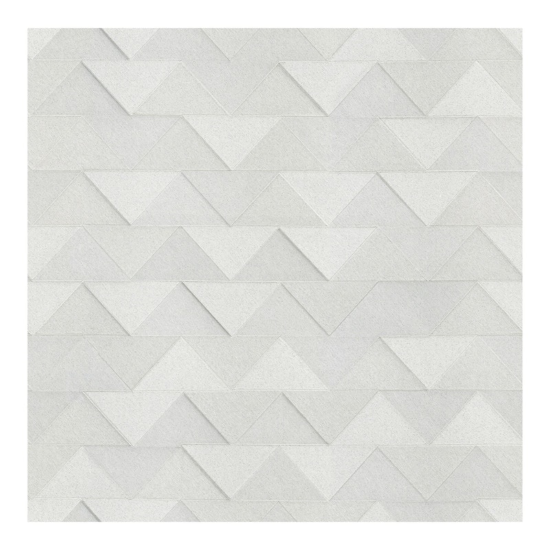 Fine Decor Matrix Silver Triangle Wallpaper - 20.5 x 396 x 0.025