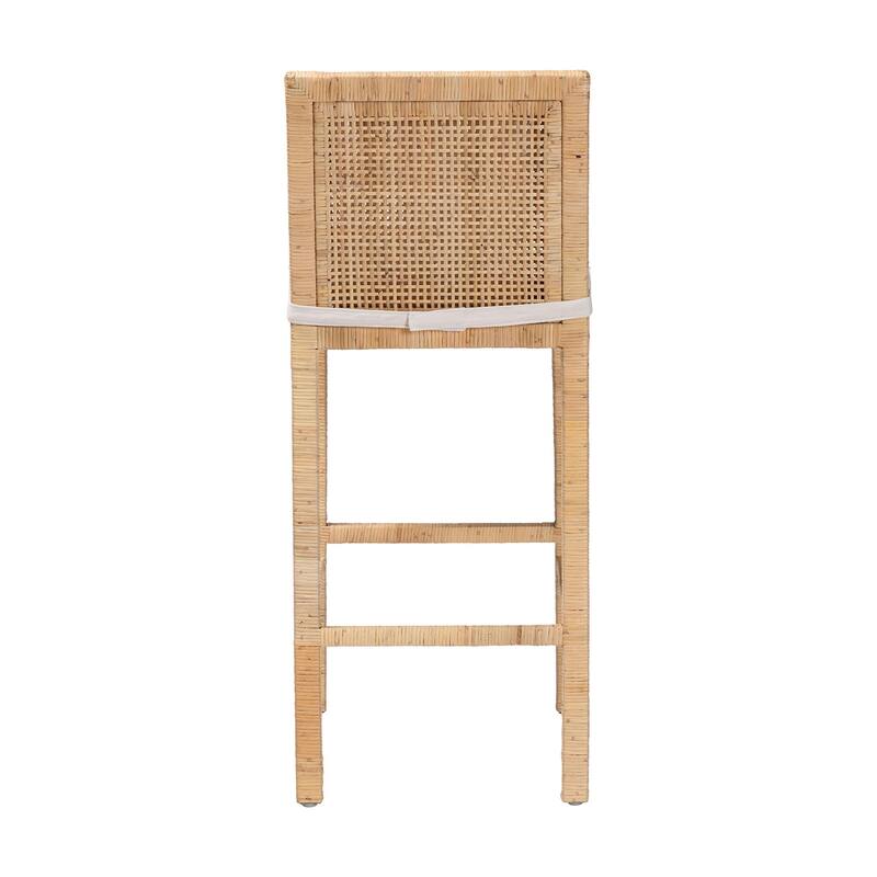 Sofia Bohemian Natural Rattan Bar Stool