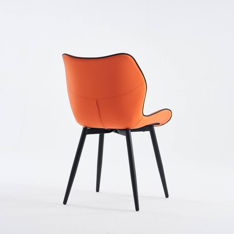 Upholstered Dining Chairs Set of 2, Faux Leather Kitchen Chairs
