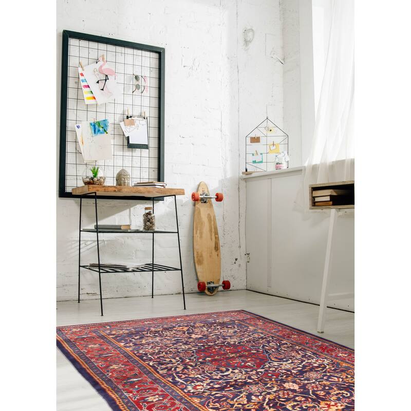 ECARPETGALLERY Hand-knotted Anadol Navy Wool Rug - 4'5 x 6'10