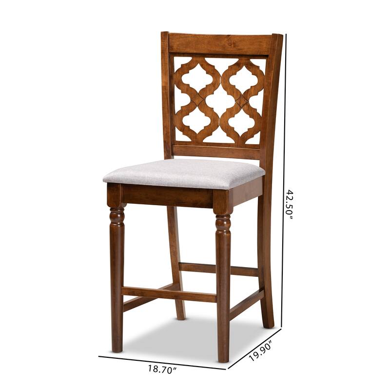 Ramiro Modern and Contemporary Transitional 2-PC Counter Stool Set