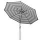 preview thumbnail 10 of 24, SAFAVIEH Iris 9ft Round Outdoor Patio Umbrella - UV Resistant with Auto Crank Tilt