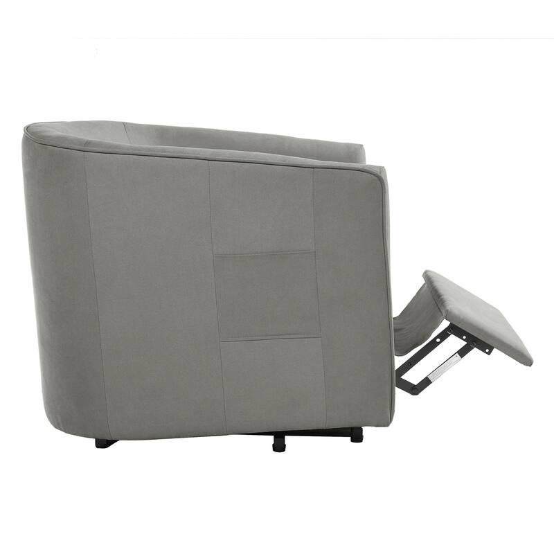 Roomfitters Power Lift Recliner Chair with Massage and Heat, Chenille Fabric Barrel Chair for Seniors