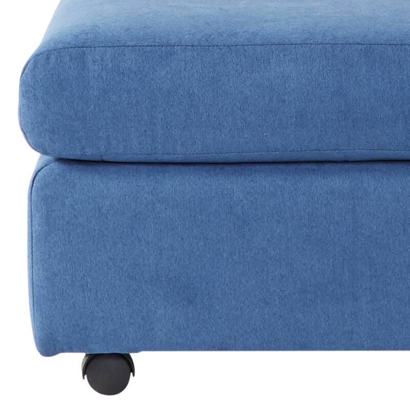 Roundhill Furniture Enda Living Room Fabric Ottoman