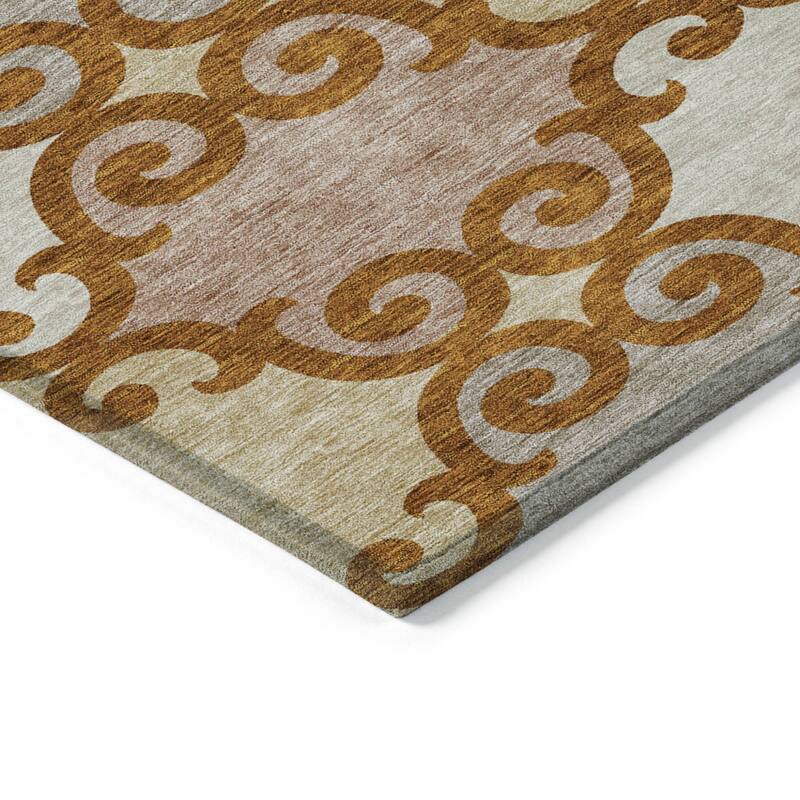HomeRoots Trellis Transitional Rectangle Outdoor Rug