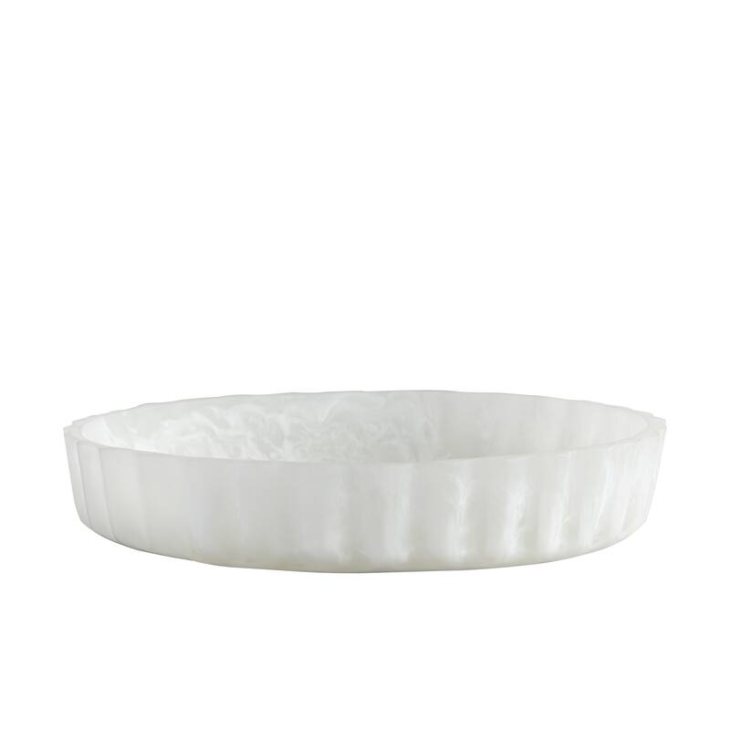 Curvy Edge White Bowl Set of 3