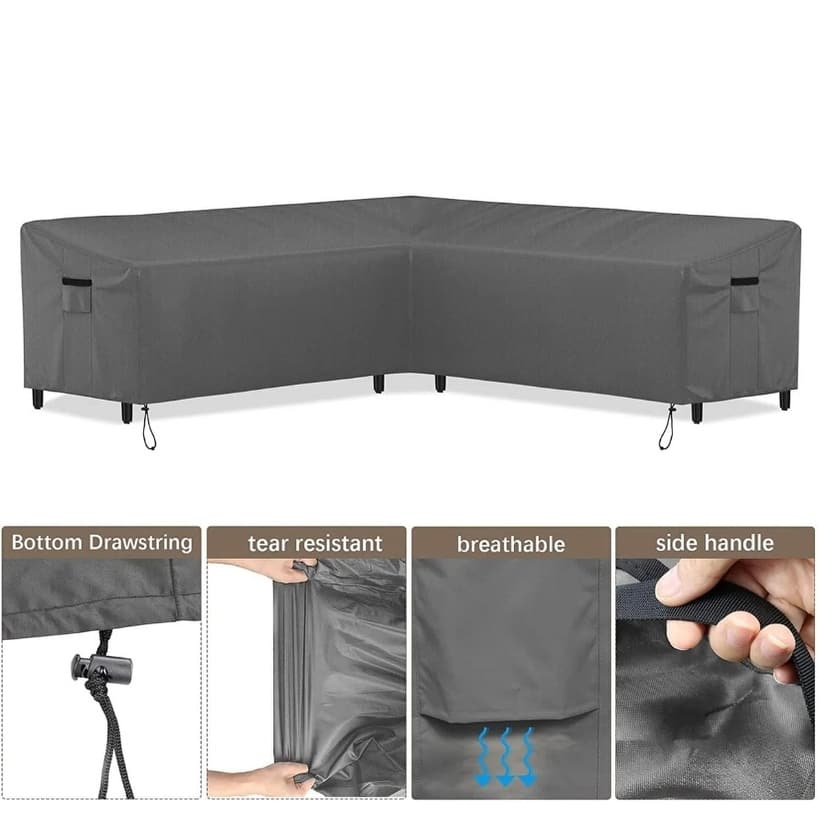 Waterproof Chaise Lounge Cover, Patio Lounge Chair Cover,Windproof Outdoor Lounge Chair Covers,Beach Pool Lounge Cover