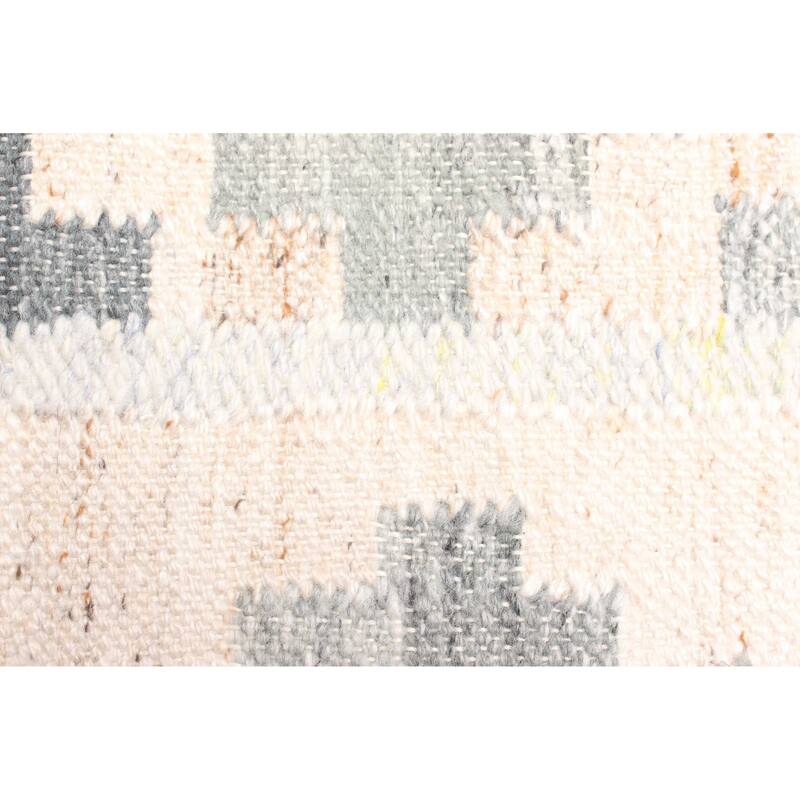 ECARPETGALLERY Flat-Weave Ankara FW Dark Grey Wool Kilim - 5'0 x 8'4