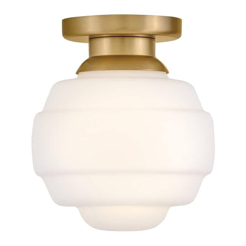 Lark 84321 Penny 9" Wide Semi-Flush Globe Ceiling Fixture
