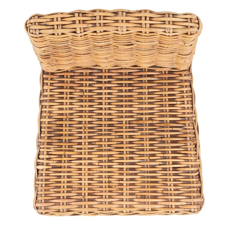SAFAVIEH Tobie Rattan 23.6-inch Counter Stool