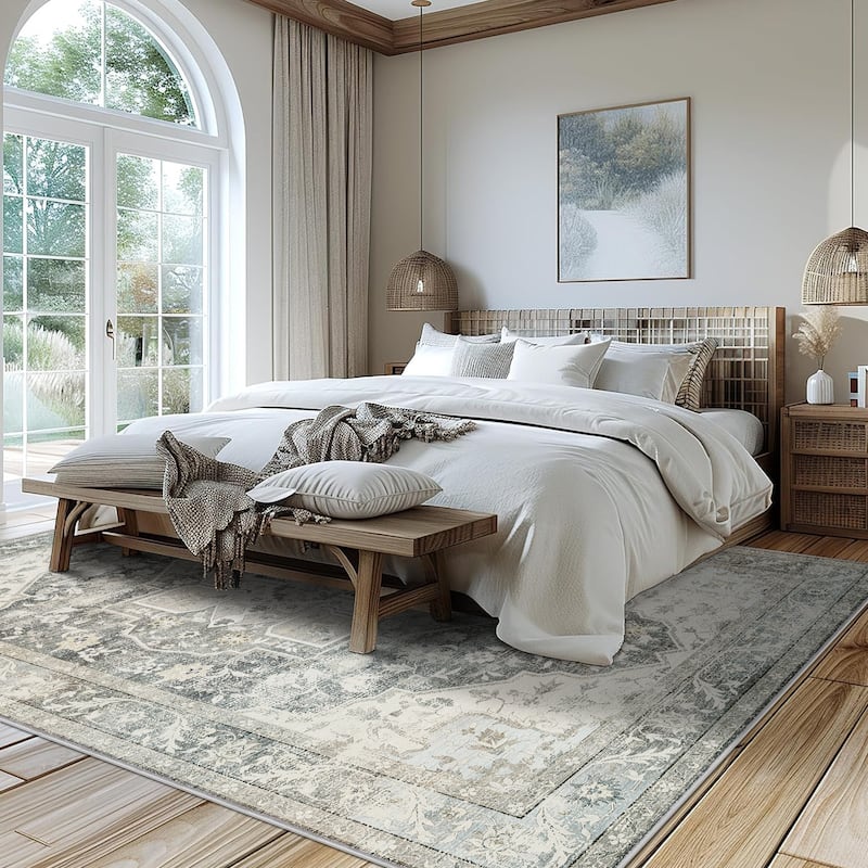 Bohemian Faux Cashmere Rug