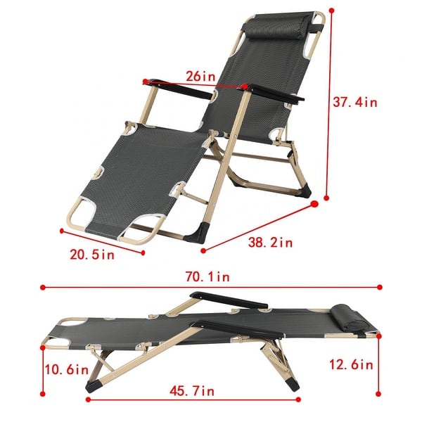 Outdoor Foldable Hammock Lounger Recliner Luxury Camp Chair Camping
