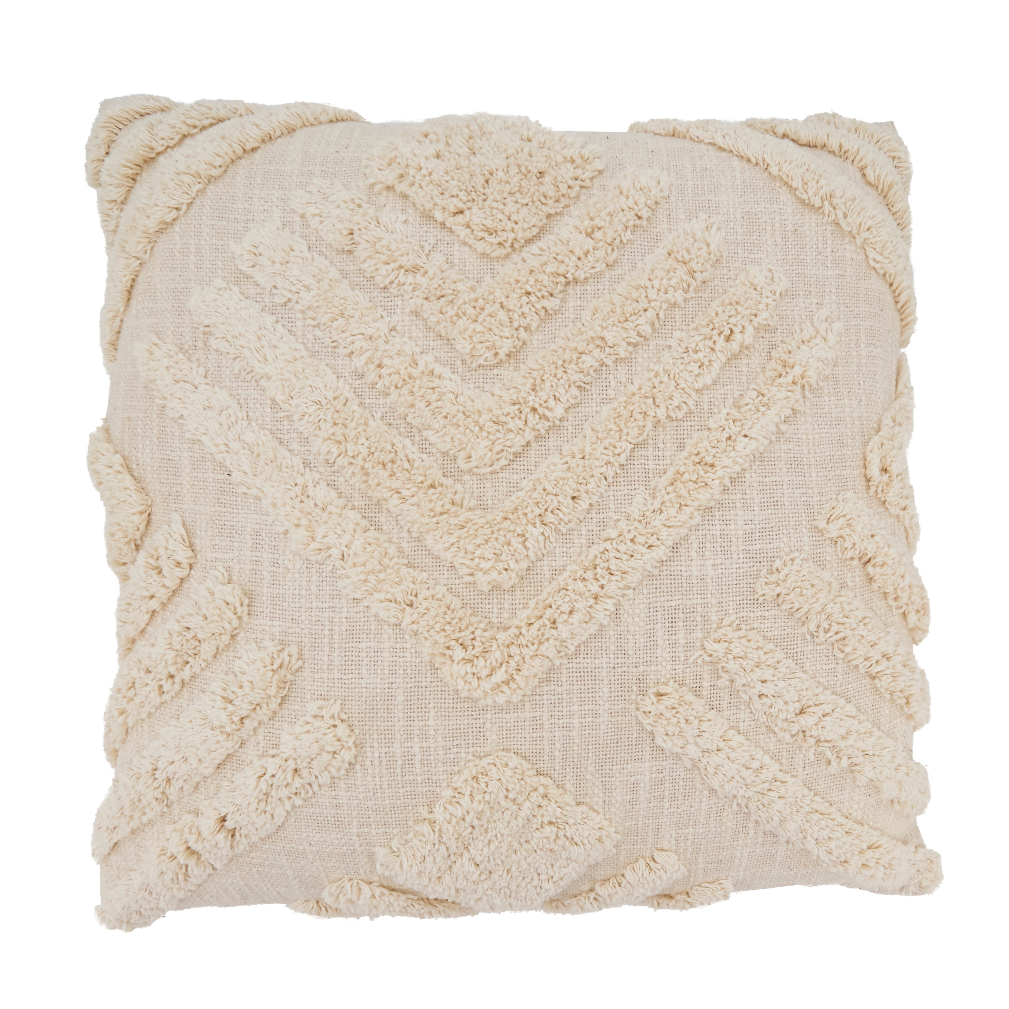 Chic Geometric Tufted Throw Pillow