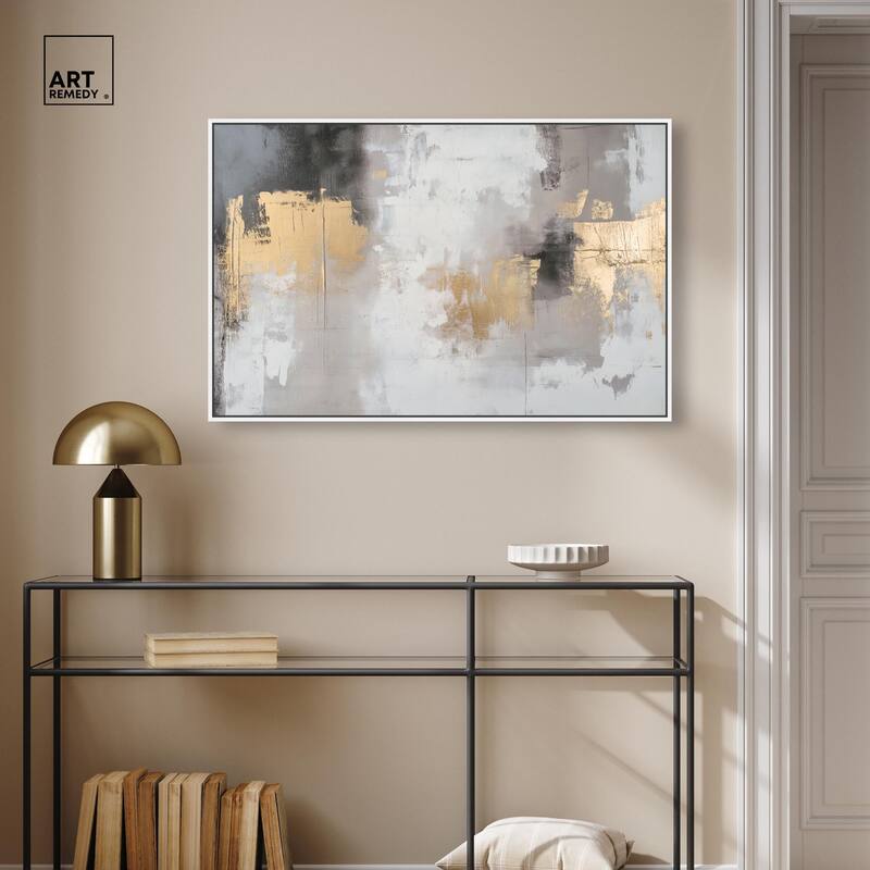 Gilded Gray I Canvas by Art Remedy