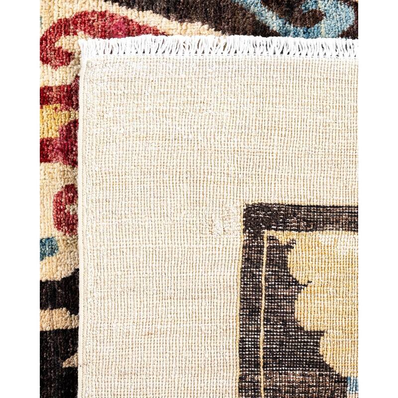 Contemporary Overdyed Wool Hand Knotted Area Rug - 6' 2" x 8' 2"