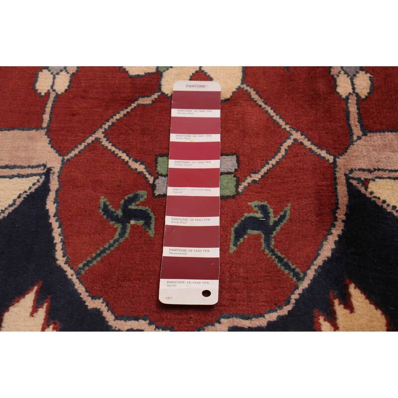 ECARPETGALLERY Hand-knotted Finest Kargahi Red Wool Rug - 10'2 x 13'1
