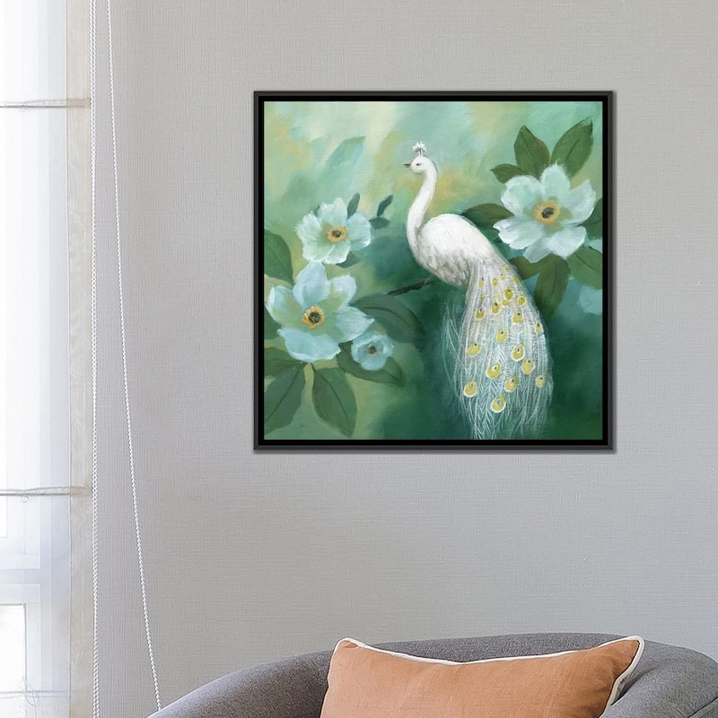 iCanvas "Proud Peacock" by Nan Framed Canvas Print