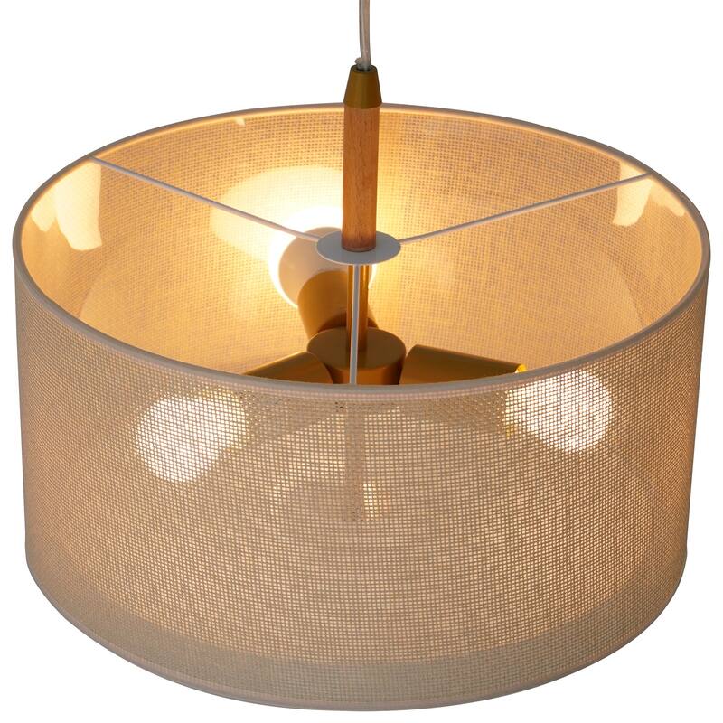 Pendant Lamp - Oak + Natural + Gold