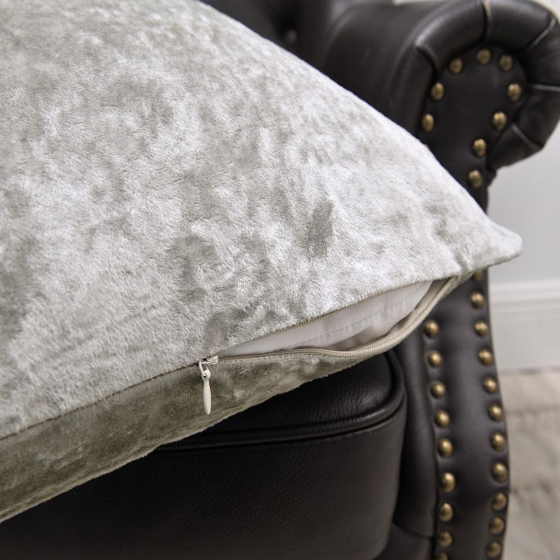 Rancho Crushed Velvet Throw Pillow Cover Set, NO INSERT