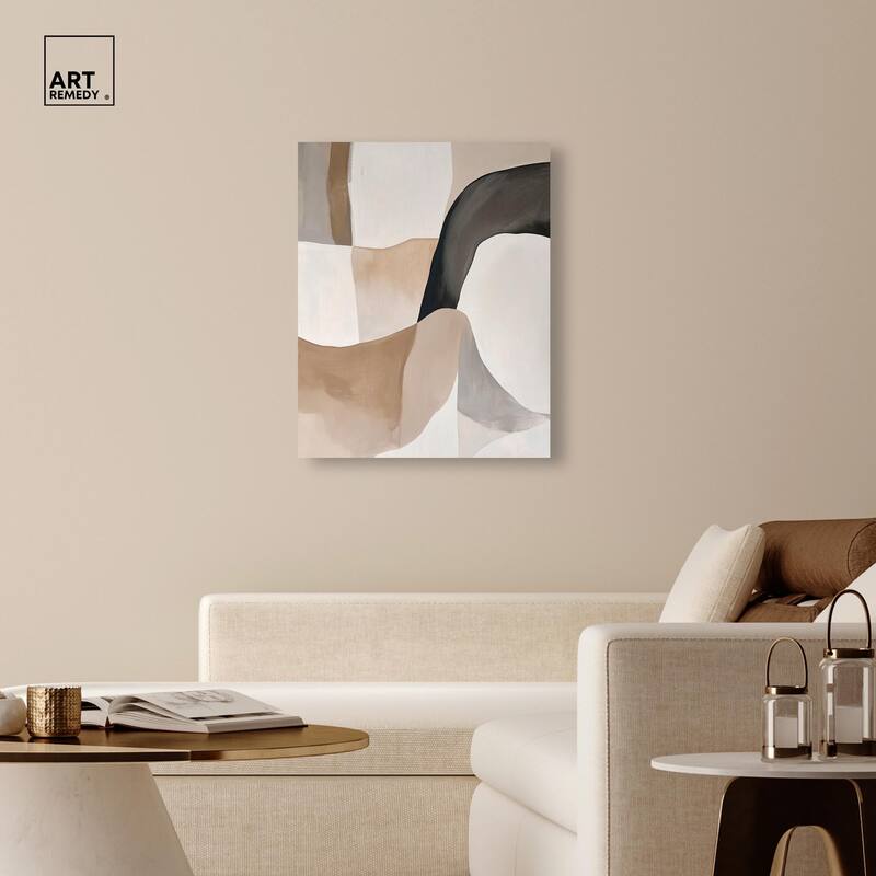 Curvilinear Composition I Canvas by Art Remedy, Gallery Wrapped