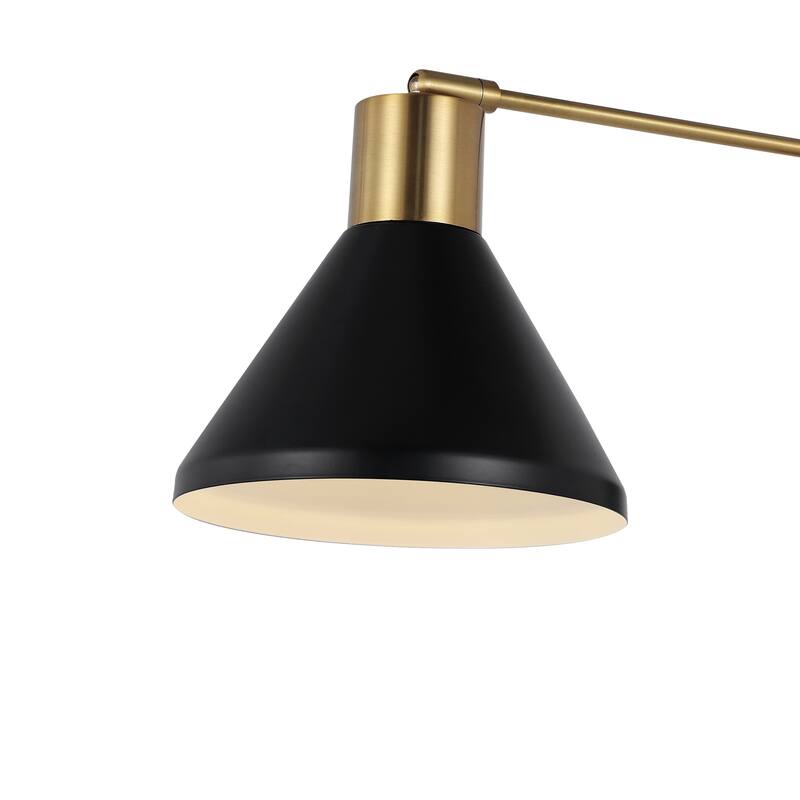 Justina Swing Arm 1-Light Modern Midcentury Iron USB Charging Port LED Sconce, by JONATHAN Y