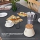 preview thumbnail 9 of 22, Deconovo Faux Linen Waterproof Tablecloth (1 PC) 54*54 - Dark Grey