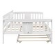 preview thumbnail 35 of 72, Elegant Design Daybed with Trundle Bed, Wooden Sofa Bed for Bedroom Living Room, Wood Platform Bed Frame for Kids Teens Guests