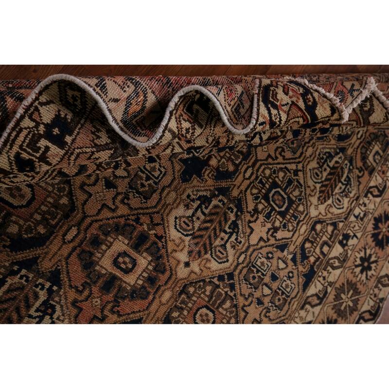 All-Over Bakhtiari Persian Vintage Area Rug Hand-Knotted Wool Carpet - 5'3" x 9'11"