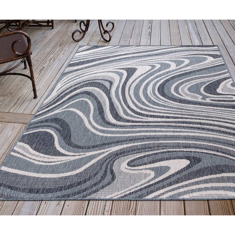 Liora Manne Malibu Waves Indoor/Outdoor Rug