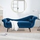 preview thumbnail 11 of 18, 70.86"W Chaise Lounge with Scroll Arm Blue