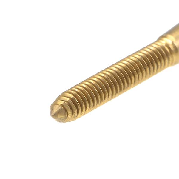 Spiral Point Threading Tap M2 Thread 0.4 Pitch Titanium Coated HSS 2pcs