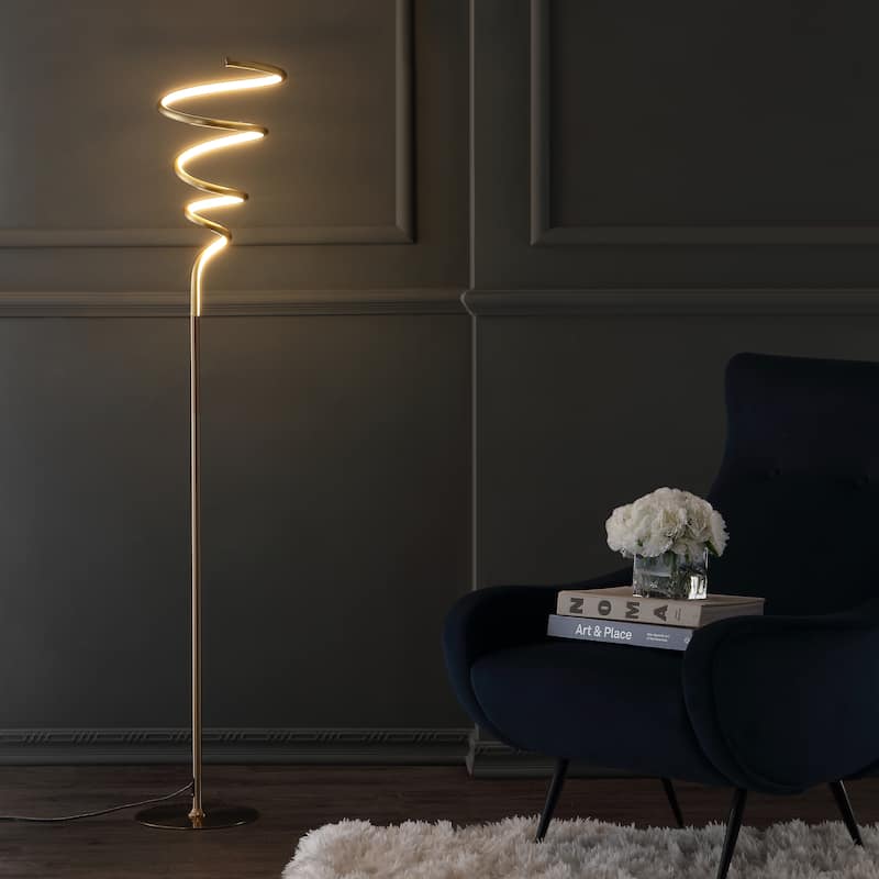Sketch Modern Dimmable Metal Integrated LED Floor Lamp, by JONATHAN Y