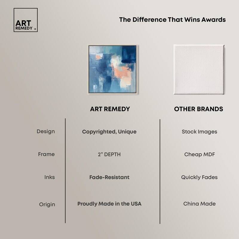 Whispering Blue II Canvas by Art Remedy