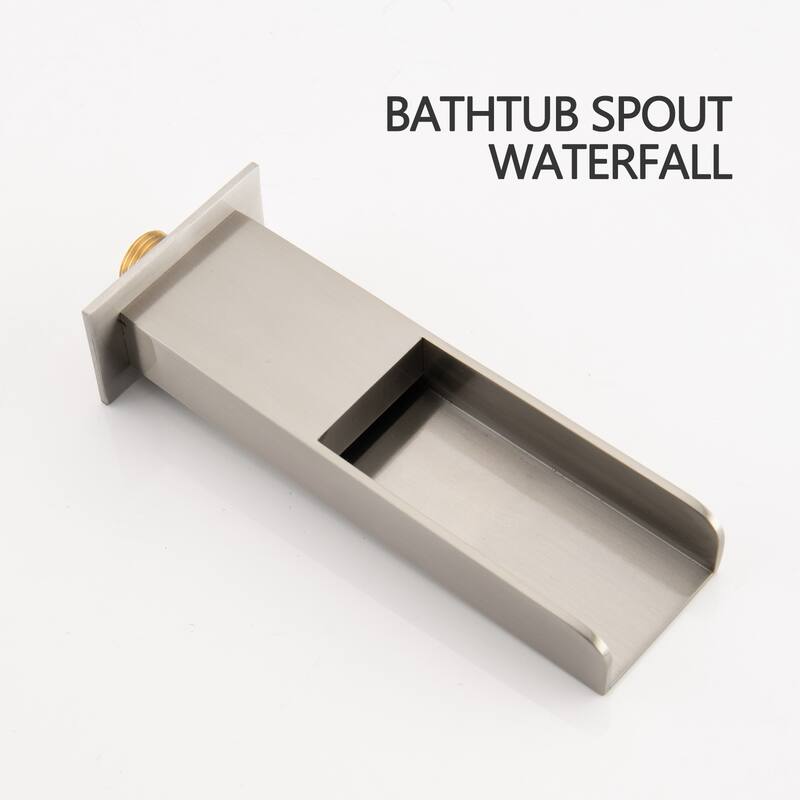YASINU 3 Function Wall Mounted Handheld Shower Tub Faucet Trim Kit With Rough-in Valve