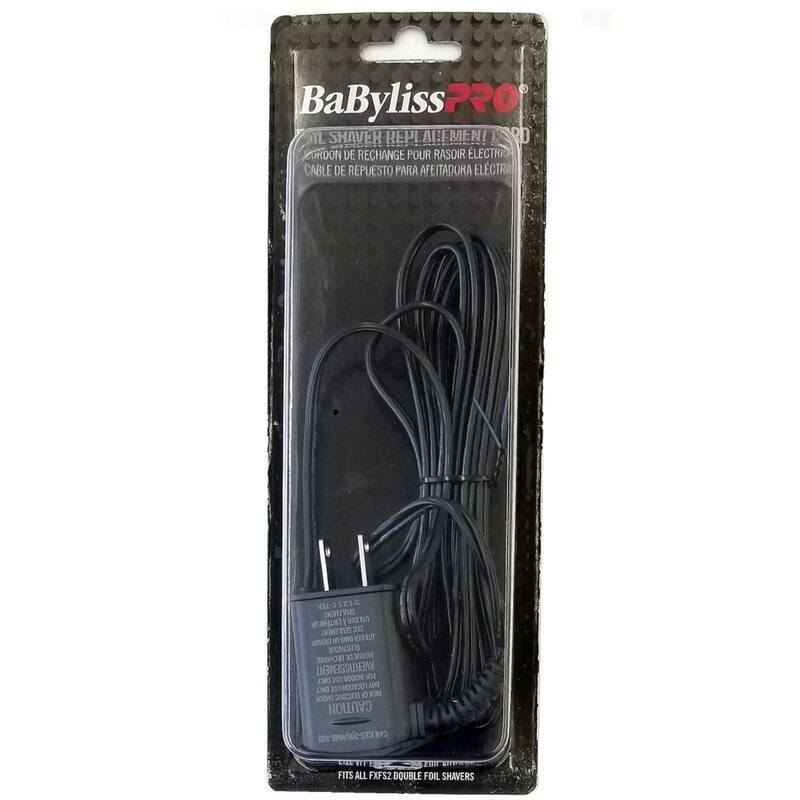 BaByliss Pro Cordless Double Foil Shaver FXFS2RG + Power Cord Charger For FXFS2 Double Foil Shaver + Industrial Barber Apron