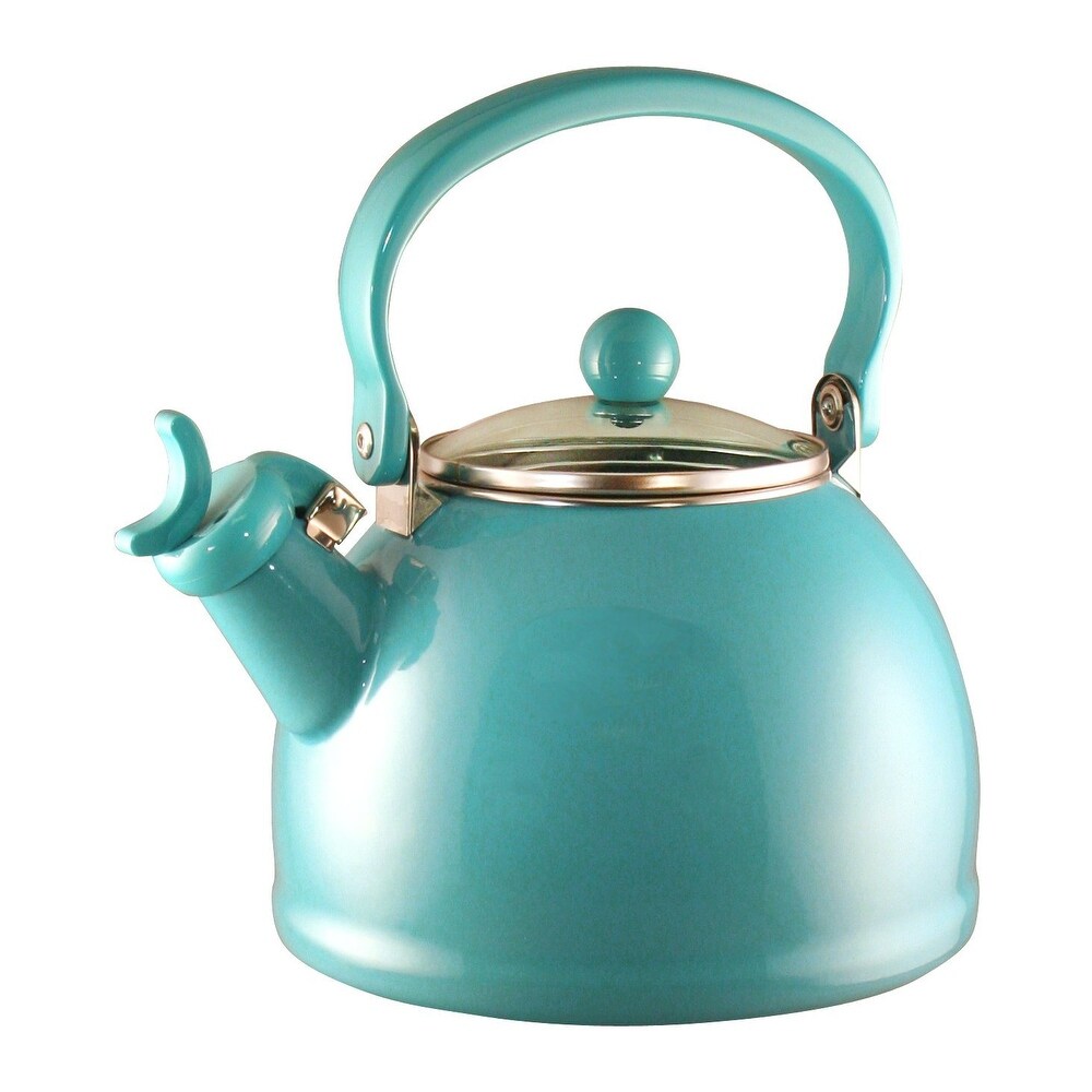 turquoise tea kettle