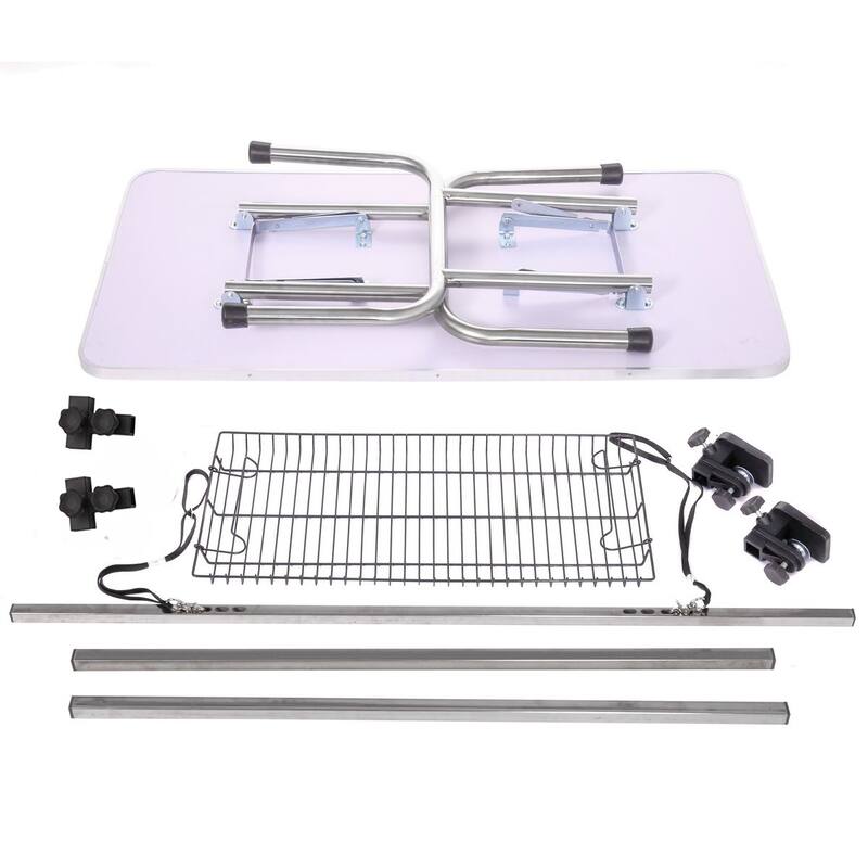 Professional Dog Pet Grooming Table Adjustable Heavy Duty Portable w/Arm & Noose & Mesh Tray