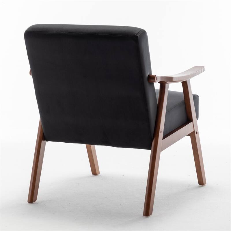 Mid-Century Modern Chair,Solid Wood Frame, Accent Chair