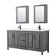Option Dark Gray / White Quartz Top / Matte Black