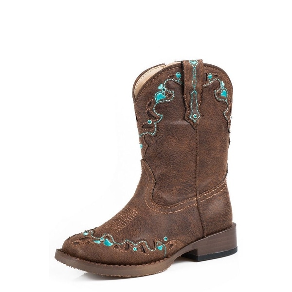 faux leather western boots