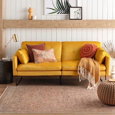 Mr. Kate Greenwich Distressed Vintage Washable Area Rug