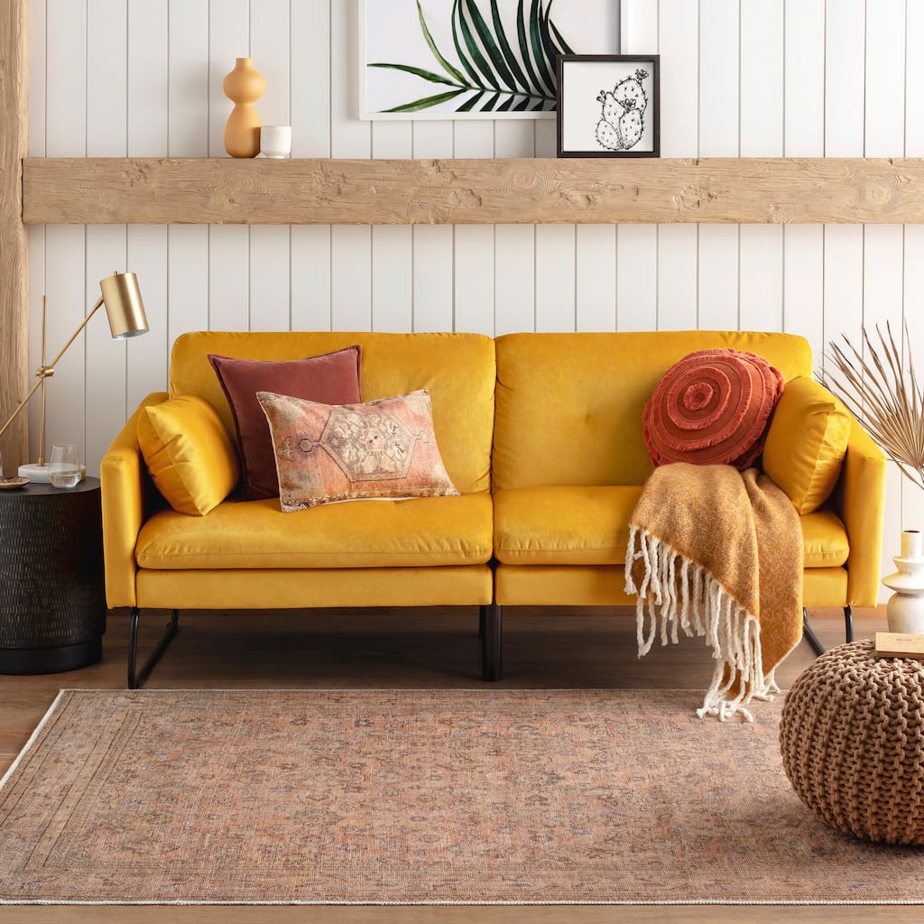 Mr. Kate Greenwich Distressed Vintage Washable Area Rug
