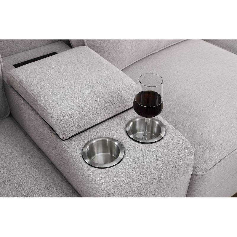 Sectional Sofa with Ottoman