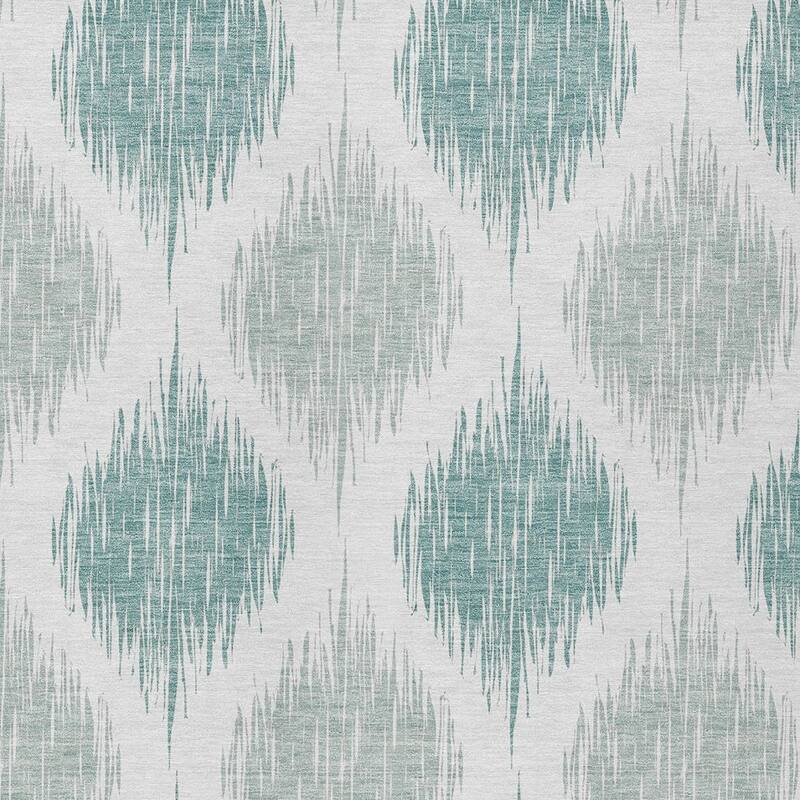 HomeRoots Ikat Transitional Rectangle Outdoor Rug