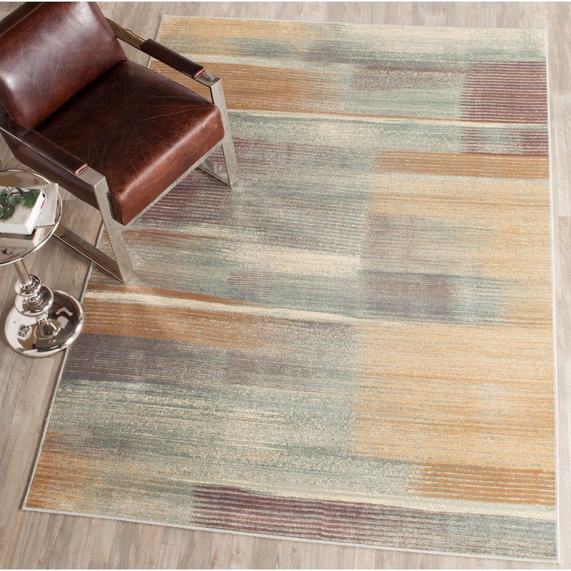 SAFAVIEH Vintage Distressed Boho Guyonne Oriental Rug - 4' x 5'7" - Light Blue - Rectangle