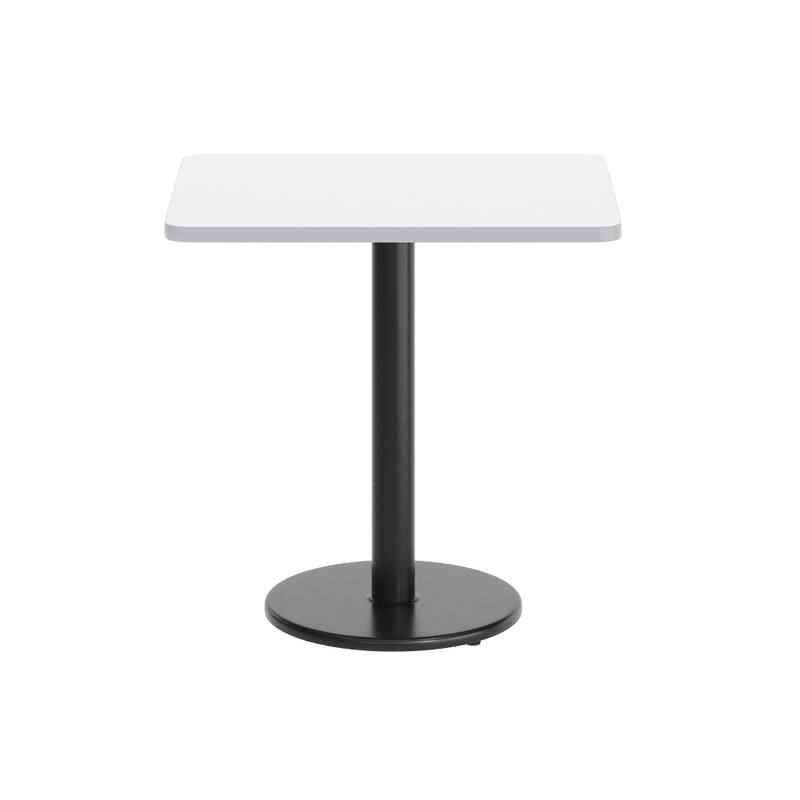 24'' x 30'' Rectangular Laminate Table Top with 18'' Round Table Height Base - 24"W x 30"D x 31.125"H