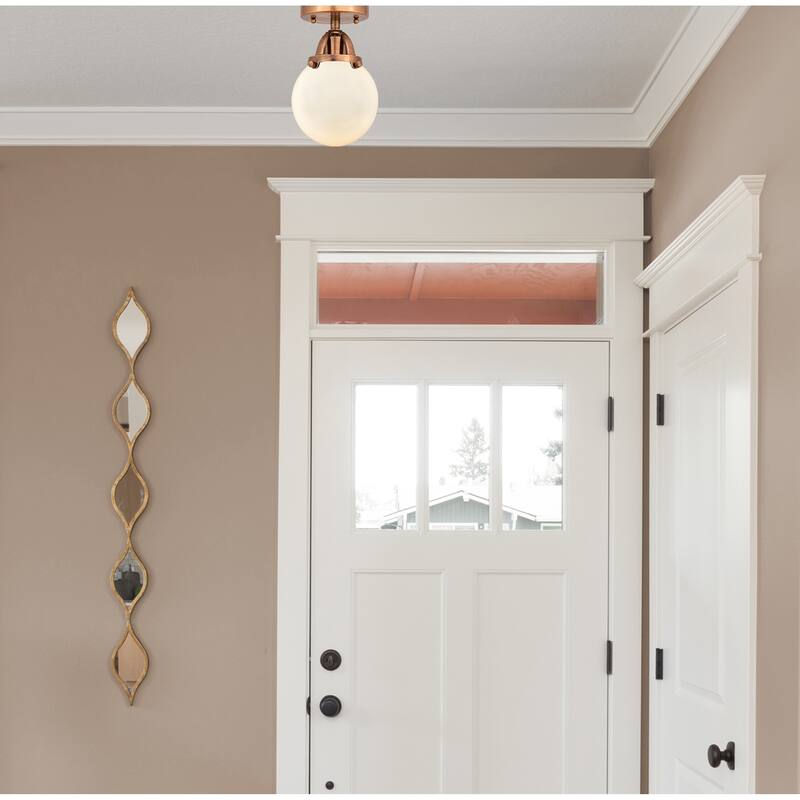 Innovations Lighting Nouveau 2 Beacon - 1 Light 6" Semi-Flush Mount