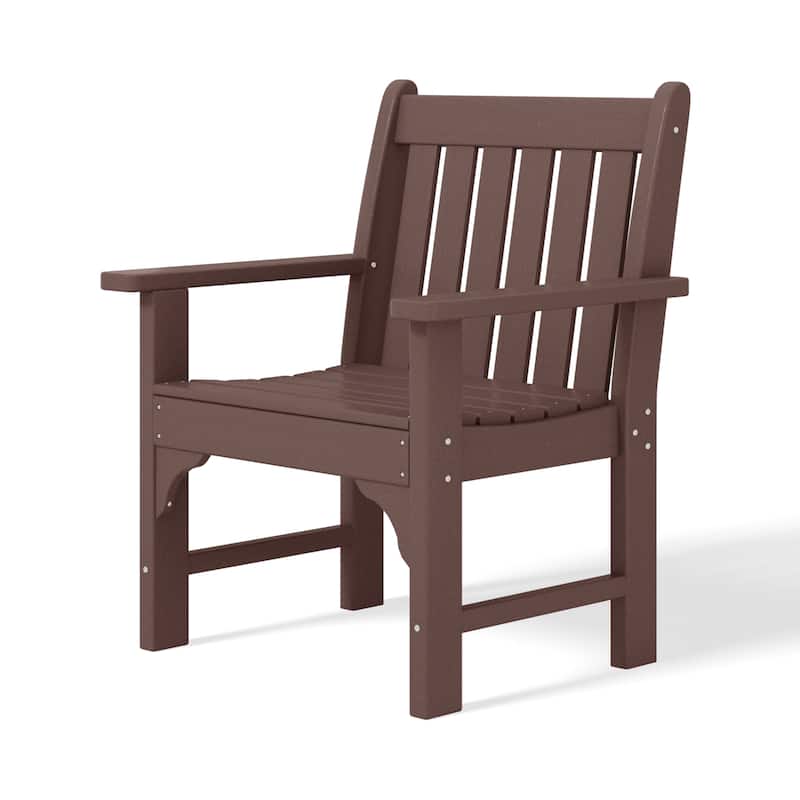 Polytrends Laguna HDPE Outdoor Dining Garden Arm Chair